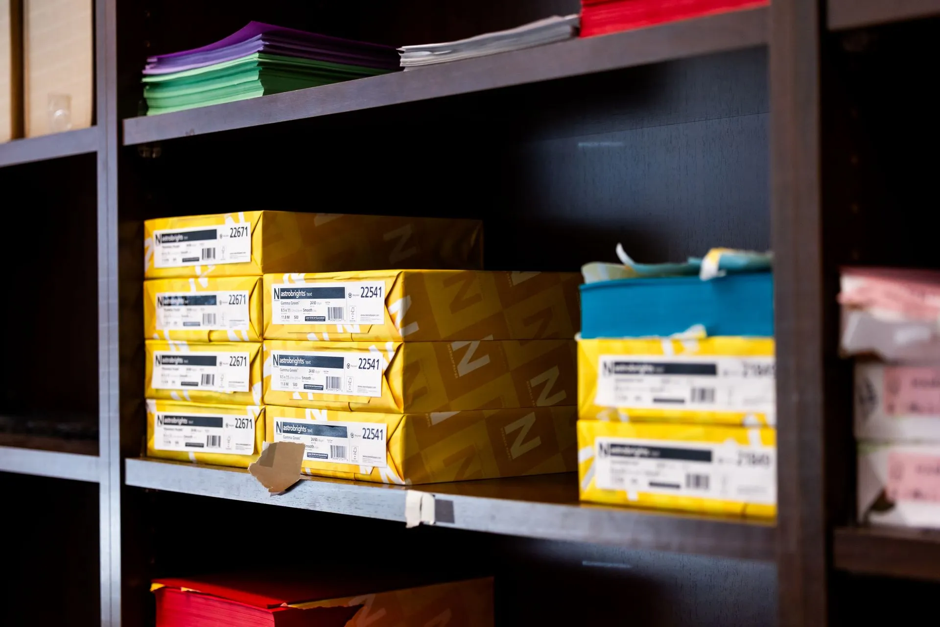 Office paper supplier with stored paper stock for businesses managing regular office printing needs.
