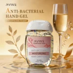 AVWE anti-bacterial pocket hand sanitiser gel 29ml in Champagne Toast scent