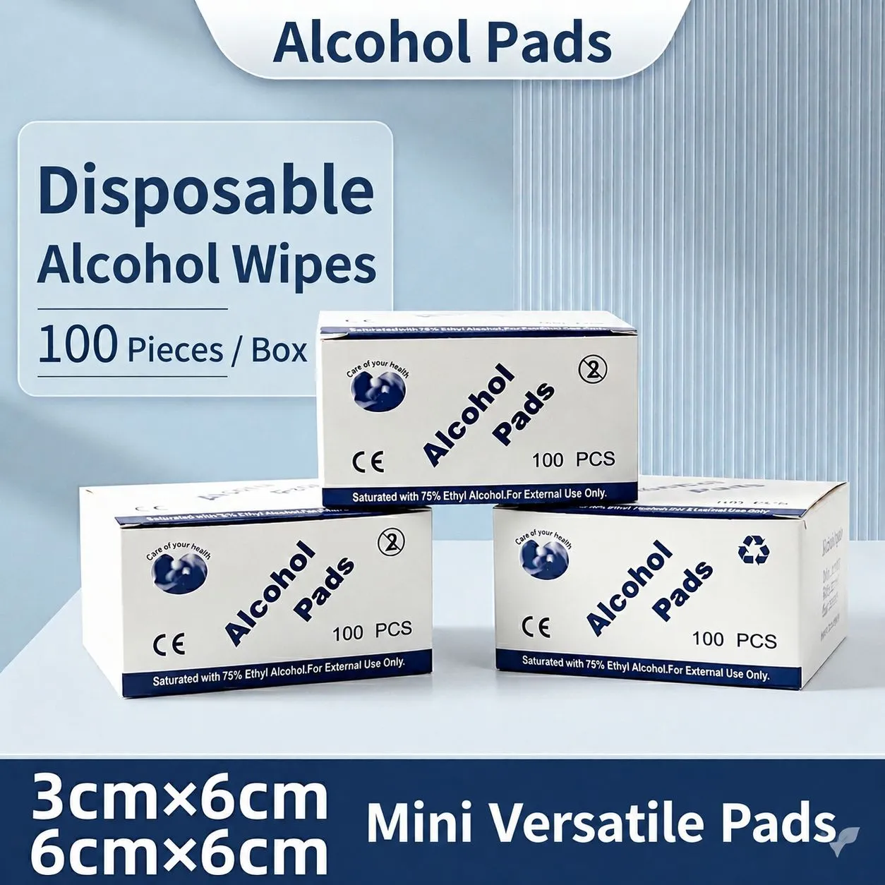 Disposable Alcohol Pads – 100pcs