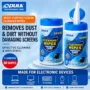 OPULA multi-purpose screen cleaning wipes 88-wipe canister for electronic devices.