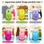 Portable paper soap in Apple, Lemon, Lavender, Strawberry, Rose and Mint scents