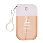 Power Mist pocket hand sanitiser spray 45ml with carry clip in caramel scent