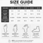Thick-sole EVA bathroom slippers size guide EU 36 to 45.