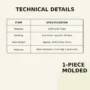 Technical specifications for thick-sole EVA bathroom slippers