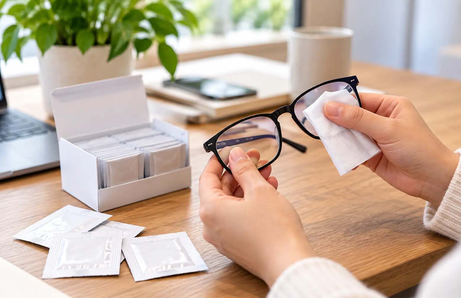 Alcohol wipes and lens cleaning wipes have different intended uses for compatible surfaces and lenses.