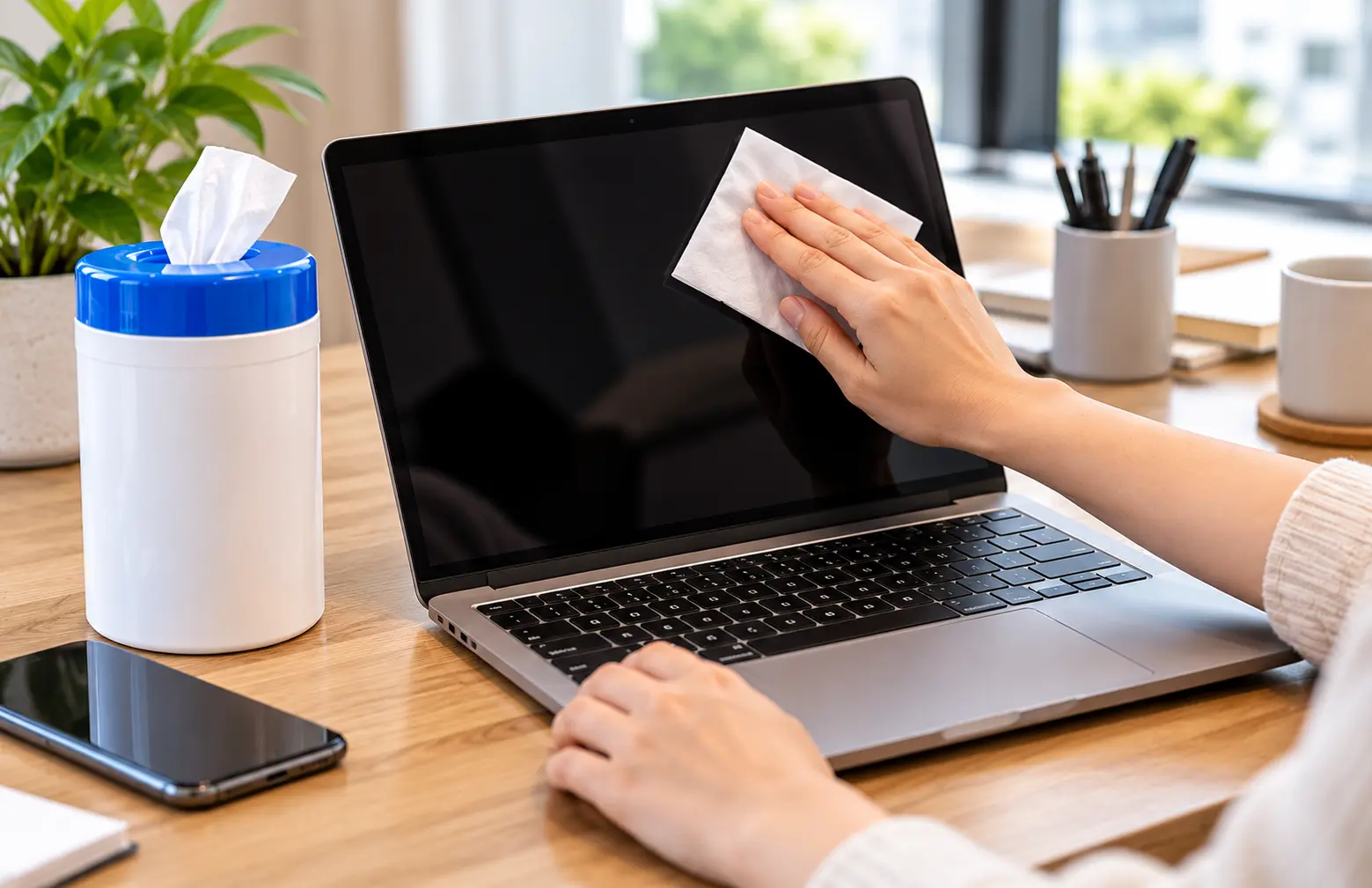 Alcohol wipes and screen cleaning wipes have different intended cleaning applications